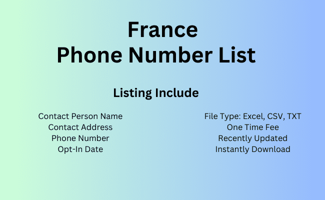 France phone number list