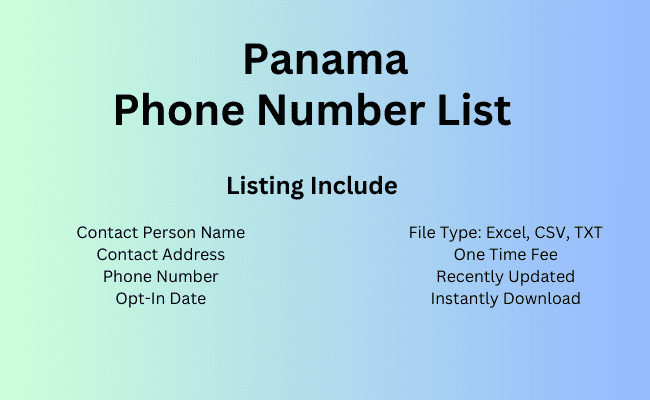 Panama phone number list