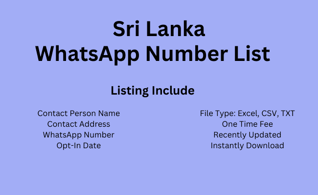 Sri Lanka whatsapp number list