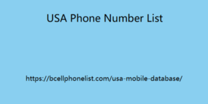 USA Phone Number List