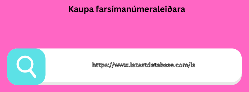 Kaupa farsímanúmeraleiðara