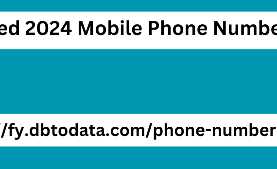 Updated 2024 Mobile Phone Number Lead