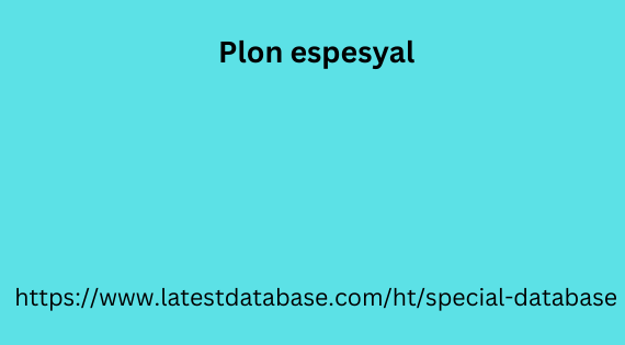 Plon espesyal