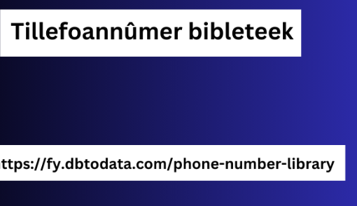 Tillefoannûmer bibleteek