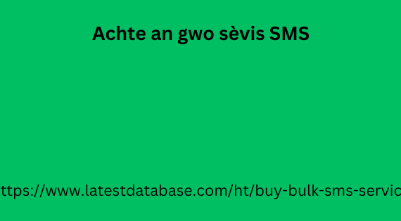 Achte an gwo sèvis SMS