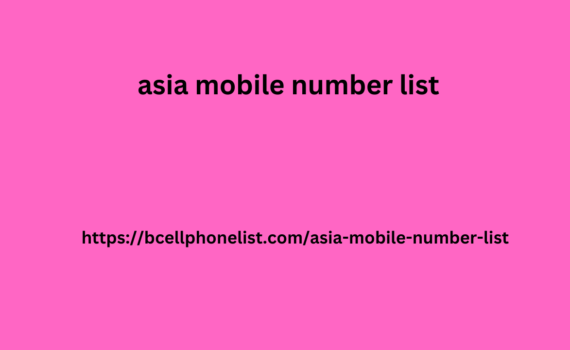 Asia Mobile Number List