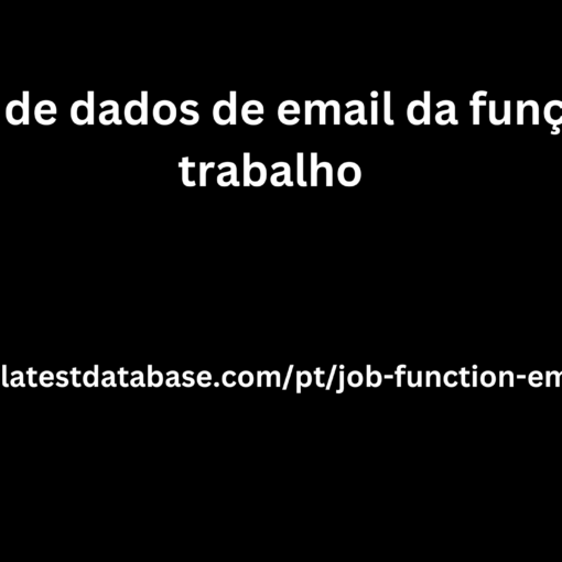 Banco de dados de email da função de trabalho