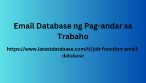 Email Database ng Pag-andar sa Trabaho