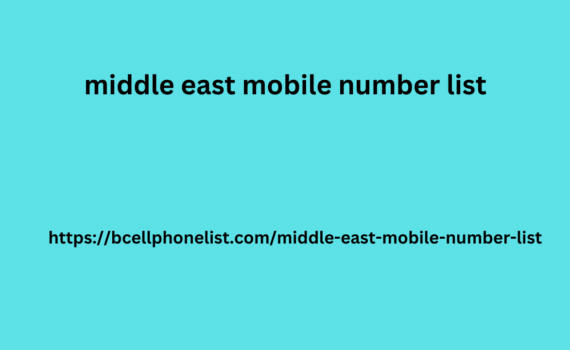 middle east mobile number list