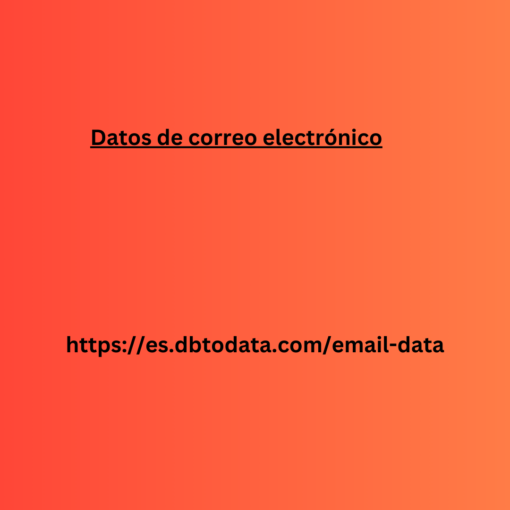 Datos de correo electrónico