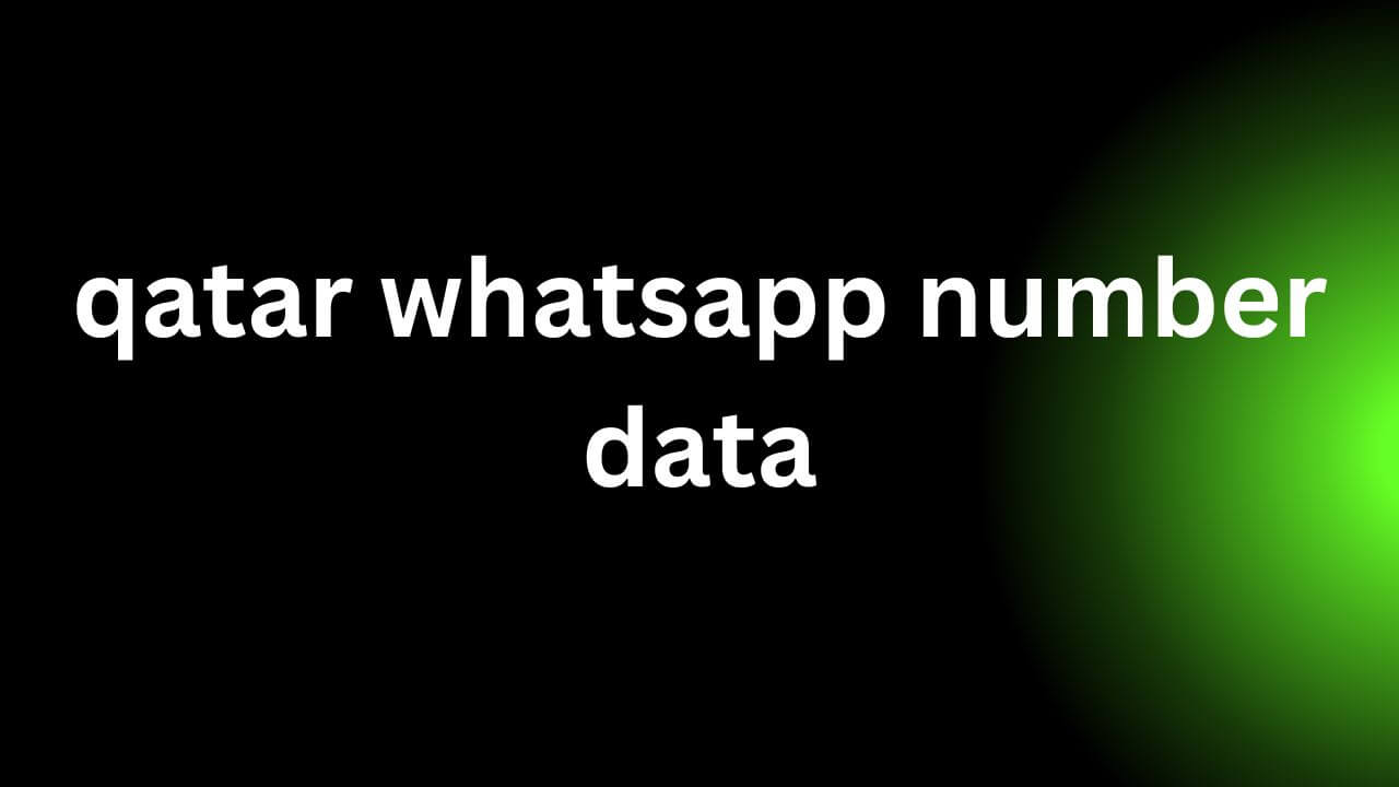 qatar whatsapp number data