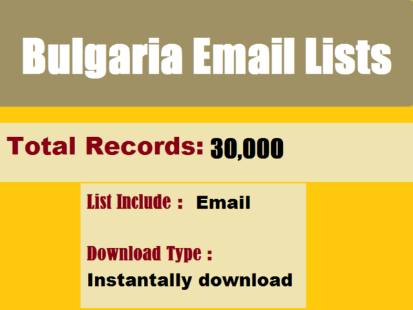 Bulgaria Email Verify Person Datas